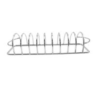 Rastrelliera in acciaio inox, antiruggine, resistente al calore, compatta, leggera, salvaspazio, riutilizzabile, per picnic, giardino, campeggio, cortile, 21 x 6 x 4 cm