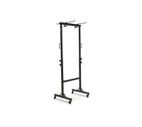 Rastrelliera Nera porta materassini occhiellati su carrello 70x59x190cm