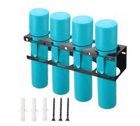 Rastrelliera organizzatrice per bacchette da saldatura,4 slot doppio strato - Rastrelliera organizer aste e da saldatura,Per casa ufficio seminterrato appartamento dormitorio edilizia industriale