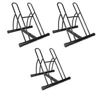 Rastrelliera per Biciclette 6 Duo Ruote Stand Nero Doppio