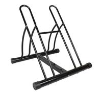 Rastrelliera per Biciclette Parcheggio Allineato Supporto 2 Stand Regolabile