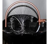 Rastrelliera per la circolazione dell'acqua, rastrelliera per spa per la testa regolabile a 180°, include pompa dell'acqua e vongola di fissaggio in metallo, attrezzatura per saloni di massaggio