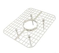 Rastrelliera per la coltivazione di fragole con vassoio quadrato tridimensionale e drenaggio dell'acqua per una migliore circolazione dell'aria e regolazione dell'umidità (bianco)