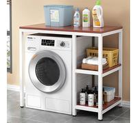 Rastrelliera per lavatrice e asciugatrice, sopra i ripiani della lavatrice, la lavanderia e il piano di lavoro per una gestione efficiente dello spazio in bagni e aree lavanderia