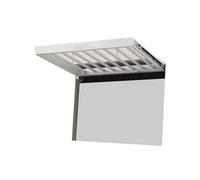 Rastrelliera per pantaloni e appendiabiti estraibile, per lavatrice sopra, smorzamento, design salvaspazio, profondità 54 cm