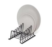 Rastrelliera per Piatti/Scolapiatti Organizer per Credenze da Cucina Acciaio