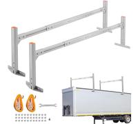 Rastrelliera per rimorchi, 362,9 kg, in alluminio, adatta per rimorchi aperti e chiusi, per rimorchi larghi 16-20 cm (argento)