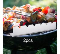 Rastrelliera per Spiedini Kabob per Shish Kebab, Set di 2 Supporti per Spiedini