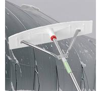 Rastrelliera per tettuccio da neve, facile e veloce per rimuovere la neve, previene le dighe di ghiaccio staccabili per tetti auto superfici piane (69,8 cm, lunghezza 300 cm)