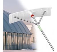 Rastrelliera per tettuccio da neve, regolabile, in alluminio, strumento per la rimozione della neve, manico antiscivolo con lame larghe 58,4 cm, 69,8 cm e 77,5 cm (69,8 cm, lunghezza 40 cm)