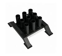 Toorx Rastrelliera Porta Bilancieri Ø 50 mm da Terra 9 Posti Espositore Rack