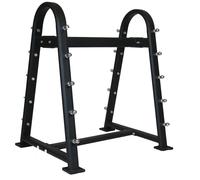 Diamond Rastrelliera Porta Bilancieri Rack per Palestra 10 Postazioni in Acciaio