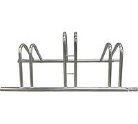 Rastrelliera portabici a 3 posti in ferro zincato con passaruota 5 cm, 95x38x35/40 cm