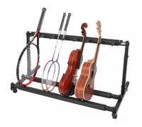 Rastrelliera Racchetta Tennis Espositore Universale per Racchette da Tennis da Badminton, Supporto per Chitarra da Pavimento con Design Antigraffio, Organizer Staccabile per Attrezzature Sportive