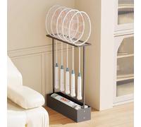 Rastrelliera Racchetta Tennis Supporto Verticale per Racchette da Badminton, Salvaspazio per Attrezzature Sportive, Organizer Angolare per Racchette da Tennis per Scuola, Camera da Letto, Soggiorno(Bl