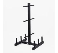 Rastrelliera rack porta bilancieri e dischi ghisa JK Fitness RDBJ compatta 25mm