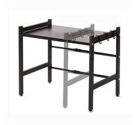 Rastrelliera regolabile per forno a microonde - Mensola allungabile da cucina con ganci da appoggio portaspezie e supporto per una gestione efficiente dello spazio