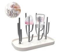 Rastrelliere Asciuga Biberon, Bottiglia Stendino con Puntoni Rimovibili, Scolapiatti Per Biberon Bottiglia, Materiale Sicuro,Senza BPA,Stendino Rastrelliere,per Tettarelle, Piatti, Tazze