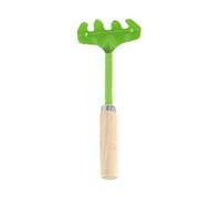 Rastrellino Da Giardino Con Manico In Legno | leggero, per bambini, facile da usare, per aiuole