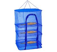 Rastrellino di asciugatura 3 strati 14x14x26 asciugatrice a erbe pieghevole con fly a Zipper prova di fusa ＆ Piatto traspirante Piatto mezzina Cruppo appeso per fiori idroponici, frutta, frutti d