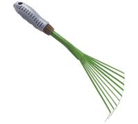 Rastrellino, giardino rastrellino robusto a mano piccola con manico ergonomico, strumenti di giardinaggio compatti e portatili per il giardinaggio, la coltivazione, i bidoni del cortile di sweep