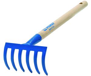 Rastrellino Per Giardino 6 Denti Curvi In Acciaio Verniciato Agef Giardinaggio e