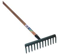 Rastrello 12 denti con manico in legno â€“ Misura 295 mm - Papillon