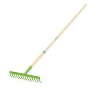Rastrello a 14 Denti Verdemax - 130 cm - 3285 (Legno e Verde)