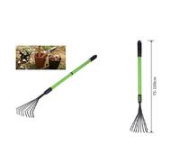 RASTRELLO A 9 DENTI CON MANICO ALLUNGABILE ATTREZZO PER GIARDINO 75-100 CM 90075