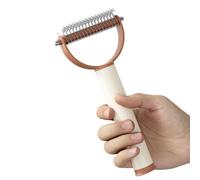 Rastrello a sottopelo per animali - Manico ergonomico per rimuovere i nodi, strumento per la pulizia del sottopelo del gatto, pelo spesso e sciolto, cucciolo, soggiorno, rifugio, viaggio e sala di