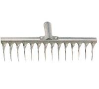Rastrello aereatore zincato 14 denti per giardinaggio giardino