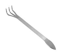 Rastrello Bonsai 3 Punte Acciaio Inox Strumenti per Giardinaggio con Manico Ergonomico per Allentare il Suolo Rimuovere Erbacce Aerare Terreno per Piante Bonsai