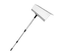 Rastrello Da | 125x39,7 Cm Rastrello Per Terreno Con 21 Denti In Metallo,Attrezzi Rastrellare Foglie E Diserbare Il Con Manutenzione E Pulizia Giardino | Pulizia Giardino Raccogliere
