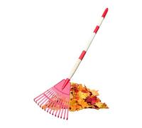 Rastrello da giardino a forma di ventaglio, rastrello per foglie, leggero strumento staccabile in polipropilene con impugnatura ergonomica, rastrello a ventaglio per prato, patio, terrazza e