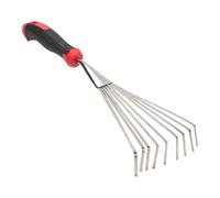 Rastrello Da Giardino, Giardino Strumento di Coltivazione | Utensile Da Giardinaggio Breve Resistente per Diserbo Manuale E Coltivazione Del Terreno