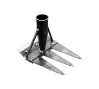 Rastrello da giardino in acciaio al carbonio, rastrello da diserbo multifunzione in metallo, giardinaggio utensili, 2/3/4/5/7 denti Strumenti per rastrellare e lavorare il suolo