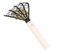 Rastrello da giardino, paletta per vongole a manico lungo, strumento manuale di coltivatore e con manico ergonomico per diserbo terreno, sabbia, giardino, giardino, giardino, paesaggio esterno