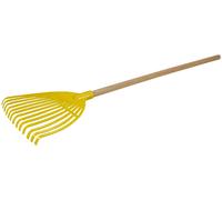 Rastrello da giardino per bambini con manico in legno Lena