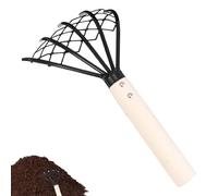 Rastrello Da Giardino | Rastrello Artigliato A 5 Denti E Zappatore | Attrezzo Manuale per Coltivare e Scavare con Impugnatura Ergonomica per Diserbare Terreno Sabbia in Giardinaggio da Cortile e Paesa