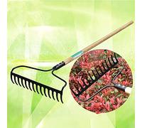 rastrello da giardino , Rastrello for prato, rastrello for foglie a 14 denti, pala for diserbo for terreni incolti, rastrello for prato, for la rifinitura del prato, for raccogliere vari oggetti, attr