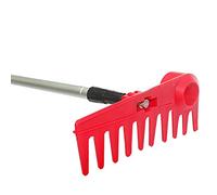rastrello da giardino , Rastrello for prato, rastrello for sabbia da golf, mini strumento for la raccolta di palline da bunker, livellatore for erba da giardino da golf, dotato di manico da 39 pollici