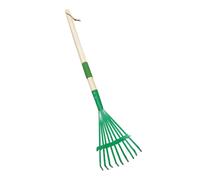Rastrello da giardino staccabile ergonomico a 9 denti per foglie per prati e