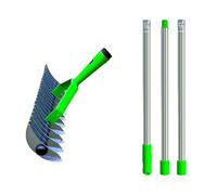 Rastrello da giardino, strumento da giardinaggio portatile - per aerare terreni in cortili, giardini, verande, cortili, cortili, cortili, terrazze e balconi