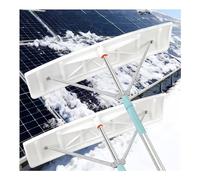 Rastrello da neve allungabile 2 - 6 m, strumento per la rimozione della neve su tetti ad alta altezza, testa di supporto rinforzata a 3 punti, impedisce l'accumulo di neve (3 - 6 m/9,8 - 19,7 m, Flat