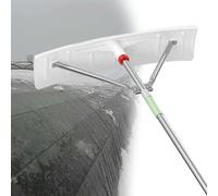 Rastrello Da Neve Per Tetti Ad Alta Resistenza Per La Casa, Supporto Triangolare Rinforzato, Lama Larga Per Una Rapida Rimozione Della Neve, Attrezzatura Invernale Essenziale(27.5",Long236.2")
