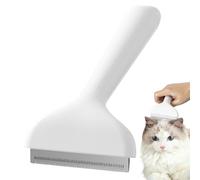 Rastrello da toelettatura in acciaio inossidabile riutilizzabile per sottopelo, spazzola anti-perdita per gatti e cani, rimozione di nodi, per pulire districare i cuccioli di gatti fatti in casa
