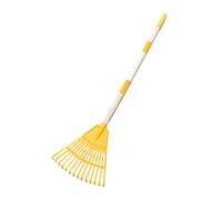 Rastrello delle foglie del giardino | 34 pollici di pulizia del cortile | PP prato rastrello per giardinaggio | 350 g leggero leggero design a forma di ventola a forma di ventola portatile rastrellos
