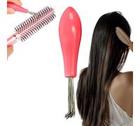 Rastrello di Pulizia Pettine - Detriti di Detriti di Capelli, Strumento di Raschiatore di Peluche | 3,54x0,67 Pollici Accessori per Acconciatura compatta, Pulitore di sporco Portatile, Kit di Stile