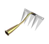 Rastrello diserbante per giardino - Strumento estrattore erbante | Strumento antiruggine per allentare terra ed erbacce, diserbatore multiuso a mano per orto