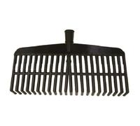 Rastrello foglie giardino , Rastrello 22 denti , Scopa da giardino in Plastica Abs , senza manico (nero)